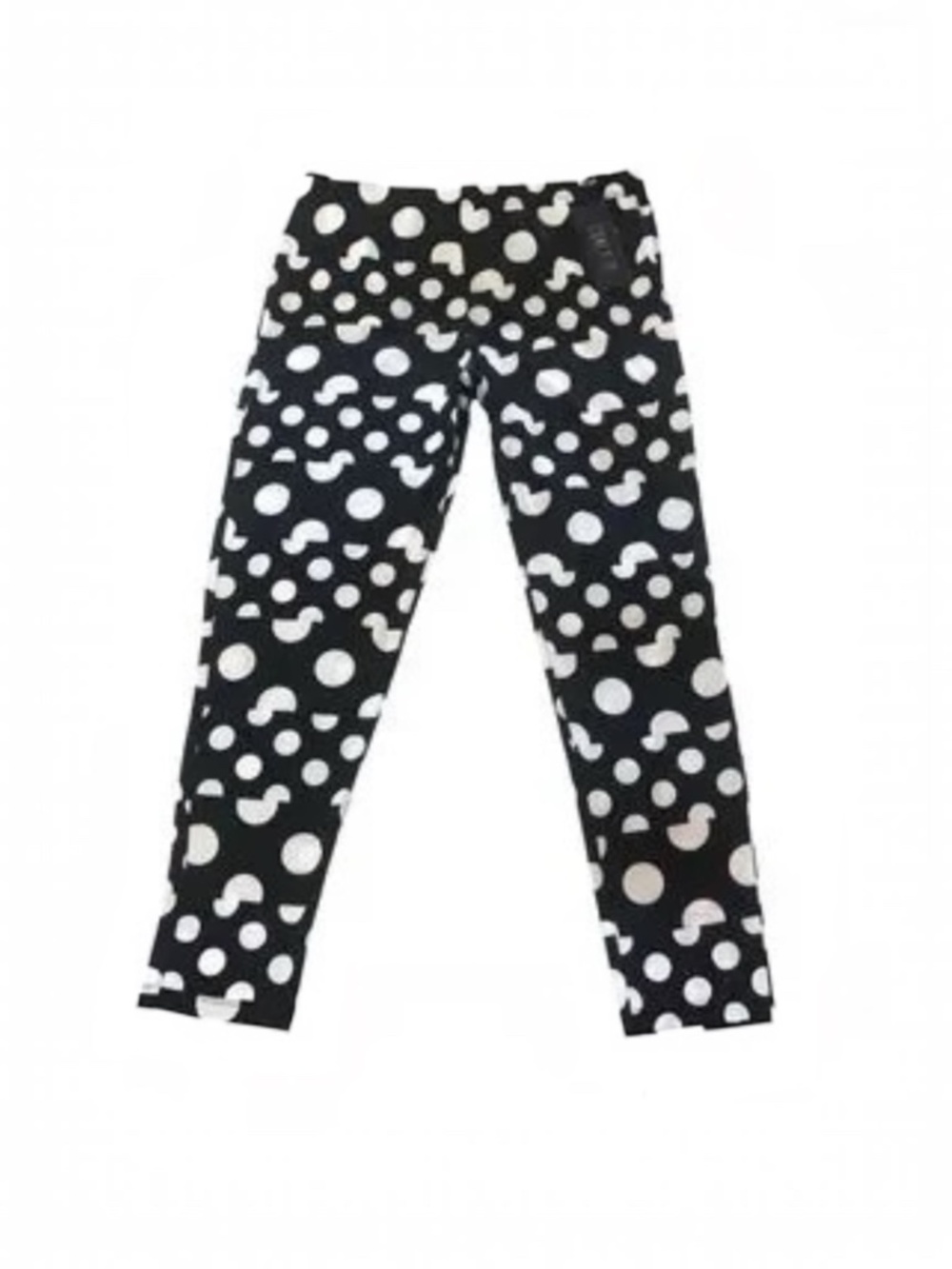NWT Comfy USA Black White Dots Pants Leggings XL